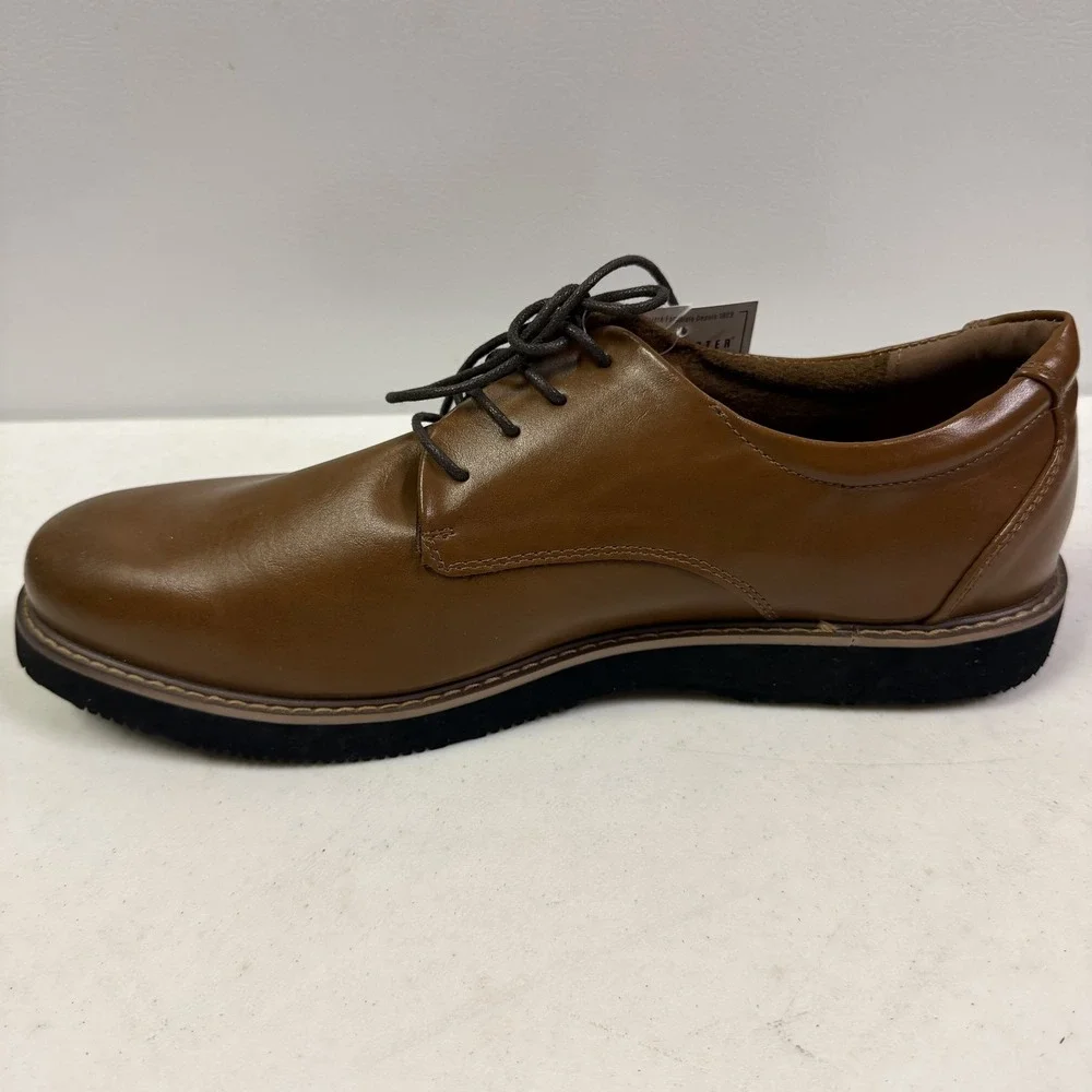 NEW Deer Stags Walkmaster SUPRO 2.0 Mens Brown Dress Shoes US 14M Lace Up Oxford